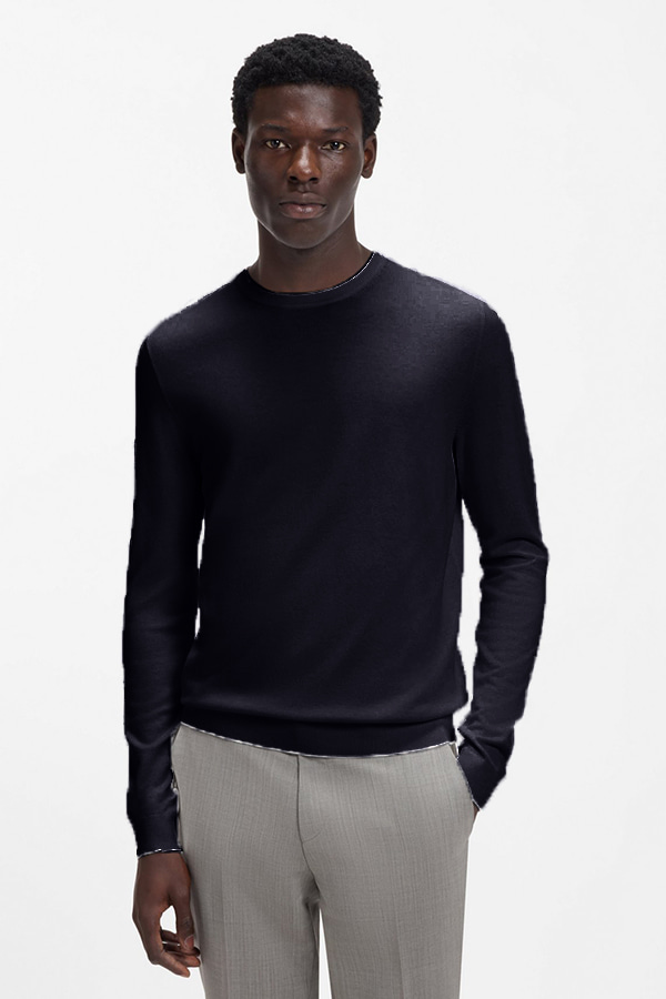 ΠΛΕΚΤΗ ΜΠΛΟΥΖΑ HUGO - 410 ΜΠΛΕ